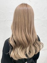 プライズ 表参道原宿店(prize)&nbsp;ブリーチダブルカラーミルクティーベージュハイトーンカラー