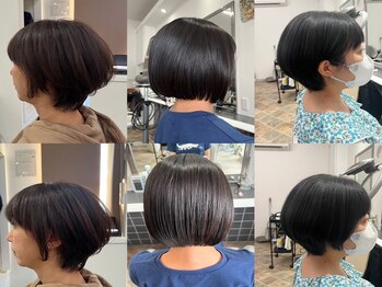 フリーダム(FREE-DOM)の写真/360°どこから見ても綺麗なシルエットが好評◎癖毛でも縮毛が得意な技術者がいるので安心してお任せ下さい