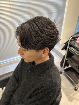 men's salon HYPE 名古屋伏見 メンズサロン/men'sパーマ/men'sカット/men'sショート メンズカット×フェザーパーマ(伏見/伏見駅/栄/メンズ)