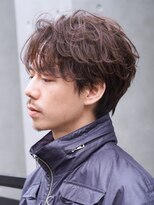 フィフス 大分(fifth)&nbsp;大分ルーズパーマメンズカットラウンドマッシュルーズショート