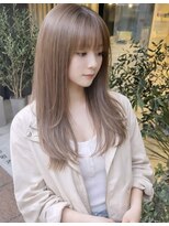 アース 豊橋店(HAIR&MAKE EARTH)&nbsp;ミルクティー×レイヤーカット