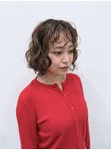 濡れ感ウェーブボブ×シースルーバング