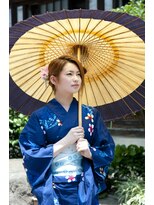 エッチ美容室 本店 浴衣着付　アップスタイル