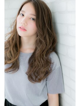 ローマ ギンザ(ROMA Ginza) 『ROMA』抜け感が可愛いバレイヤージュ無造作ウェーブロング