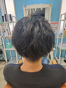 アラワラブルー(arrawarra blue) パーマ風アレンジショート/20代/30代/40代/50代/倉敷/白楽町