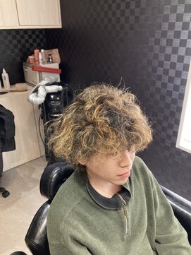 コンフロント(confront) メンズ　メッシュパーマ