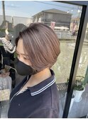 ハンサムショート&ピンクベージュ