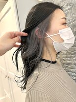 センスヘア(SENSE Hair) ネイビーブラック×ホワイトグレーカラー