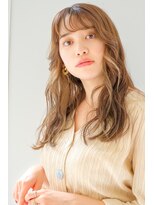 ガリカ シーム(Gallica/SEAM)&nbsp;大人可愛いゆるふわウェーブ/シースルーバングイヤリングカラー