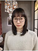 イメチェン/フェミニン/チェリーブラウン/モード/ダークアッシュ