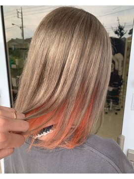 リラシー ヘアーアンドビューティー 龍ケ崎店(RELASY hair&beauty) 【アプリコットオレンジカラー】