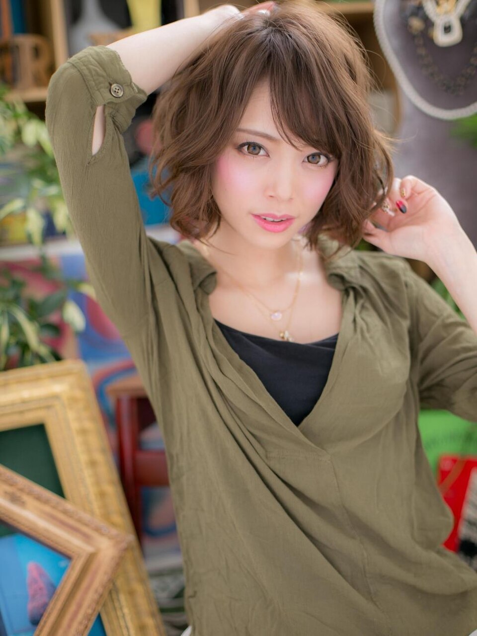 外国人風ハイライトゆるふわボブパーマc5戸田公園20代30代40代 外国人風ハイライトゆるふわボブパーマc5戸田公園20代30代40代