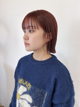 シエル 一社(cher) 暖色ボブ