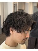 常田大希風セクシー大人男子スパイラルメンズパーマ