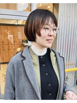 ザレミー(THE REMMY) ミニボブ/グラデーションカラー/オレンジカラー