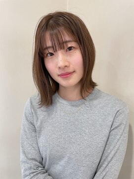 イーストハムネオ(EAST HAM NEO) 外はねボブ/ストレート/ベージュカラー