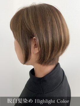 サラジュ 仁川店(SARAJU) 脱白髪染め　リュクスカラー×透明感◎ハイライト＊白髪ぼかし