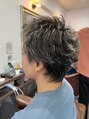ヘアラボシロ メン(Hair lab.Shiro MEN) ブリーチパーマ、スパイキーショート、毛流れパーマ、ツイスパ