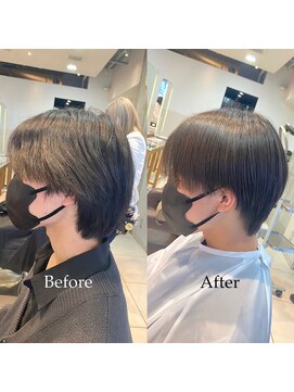 ロハスバイケンジ(LOHAS by KENJE) メンズ韓国風サラツヤストレート