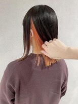 ブロッサム 上福岡店(Blossom) インナーカラー/ オレンジ  暖色カラー/[上福岡]