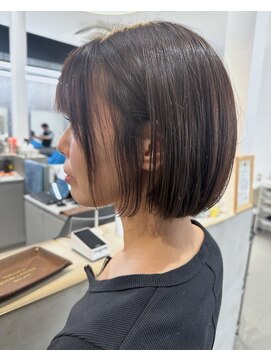 ゴットラトゥール(GOTTO LATOUR) ミニボブ/ボブヘアー/きりっぱなしボブ/暗髪/グレージュ