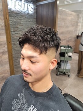 ロワジール 松戸店(Loisirs) スキンフェード×ニュアンスパーマ