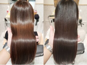 ゼストソエル(ZEST soell)の写真/髪質にあわせて2種の髪質改善トリートメントをご用意。見せかけではないお悩みに合わせた本格ケアで高持続