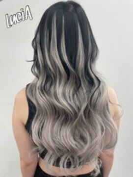 ルシア 京都四条河原町烏丸(LuciA) 【レミー100%/54cm】シールエクステ×カラー×バレイヤージュ