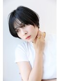 【茨木】乾かすだけでまとまる大人の黒髪ショート
