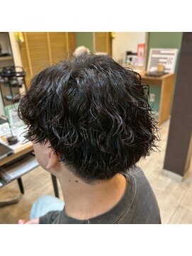メンズスパイラルパーマ+カット
