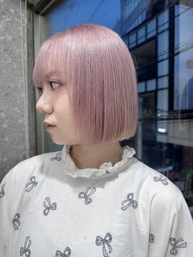 サンク 原宿 表参道(cinq) ダブルカラーハイトーンカラーピンクブラウンベージュカラー30代