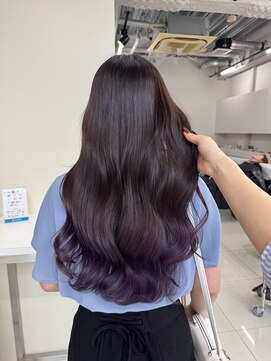 アライブ ハラジュク(ALIVE harajuku) 【ALIVE yu-ki 色落ちシルバーラベンダーグラデーションカラー】