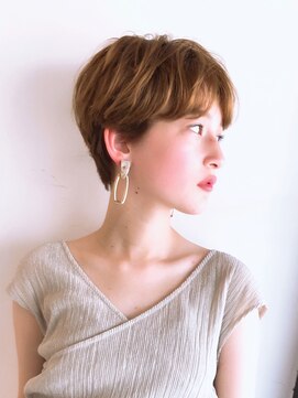 セイドット オモテサンドウ(Say. omotesando) Say.ショートショートボブ丸みショートヘーゼルグレージュ表参道