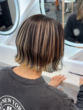 ロンドヴァリー 渋谷店(Lond vallee) 逆インナーカラーアンブレラーベージュ