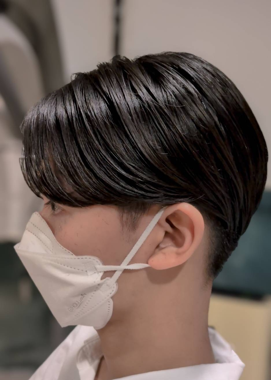 毛流れセンターパート