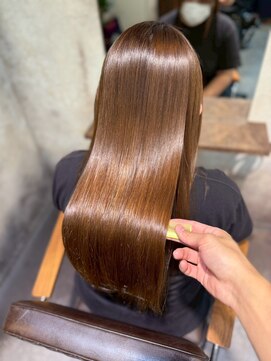 プレバイイオエ 三宮店(pre. by ioe) 髪質改善/ココアベージュ/小顔カット/縮毛矯正／レイヤーカット