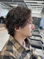 ラヴィズムバイフィフス 長岡古正寺店 長岡駅(LUVISM by fifth)&nbsp;長岡シャドウパーマ緩めスパイラルパーマ波巻きパーマッシュ30代