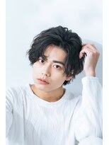 ハレル ヘア ラウンジ(hallelu hair lounge)&nbsp;30代40代50代メンズ/ゆるパーマ/四条大宮/京都烏丸/黒髪/眉