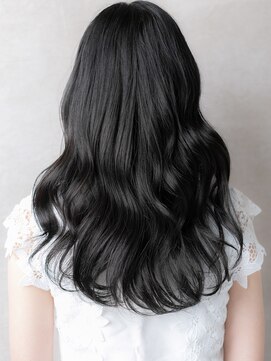 カバーヘア ブリス 上尾西口店(COVER HAIR bliss) フィンガーウェーブヨシンモリ韓国風黒髪ロングX上尾30代40代