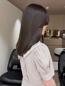 メゾンマイル 恵比寿(maison mile) オリーブグレージュ/透明感カラー/レイヤーカット/恵比寿駅