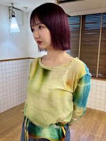 ラパンセベージュ(LA PENSEE BEIGE)&nbsp;LAPENSEE 水野　ワインレッド　ボブ