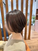 トップヘアー 西古松店(TOP HAIR) 大人美シルエットショートボブ×艶ブラウン