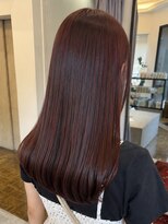 ヘアーアイスカルテット(HAIR ICI QUARTET)&nbsp;暗めカラー/深みレッド×レイヤー