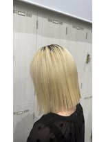 エイム ヘアメイク 横川店(eim HAIR MAKE)&nbsp;ぱつっとラインの可愛い切りっぱなしボブ