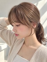ノア(NOA) 【NOA】ミディアムレイヤー顔まわりレイヤーシースルーバング
