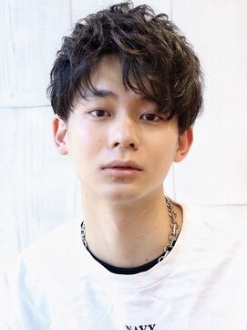 ネイビー(NAVY) センタースパイラル！エレジーパーマ