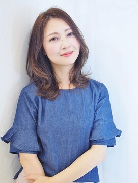 ウノプリール 茶屋町店(unopulir) 【unolog藤波】お洒落ママ×くびれミディアム×外ハネ