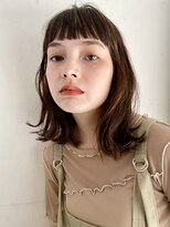 ノエル 池袋店(noel)&nbsp;【noel】ワンレンミディxソフトモカブラウン