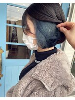 アロー ヘアー(arrow hair) ＊inner color × blue