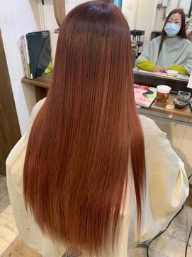 リッカヘアー(Ricca hair) ハイライトレッドブラウン20代30代40代大人可愛いロング